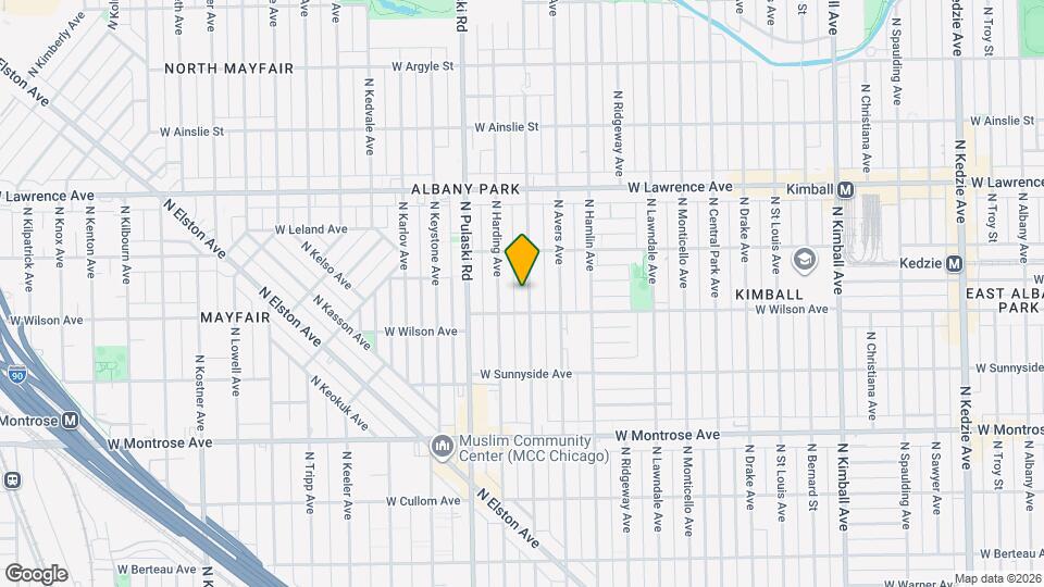 4614 N Springfield Ave Map and Location Details