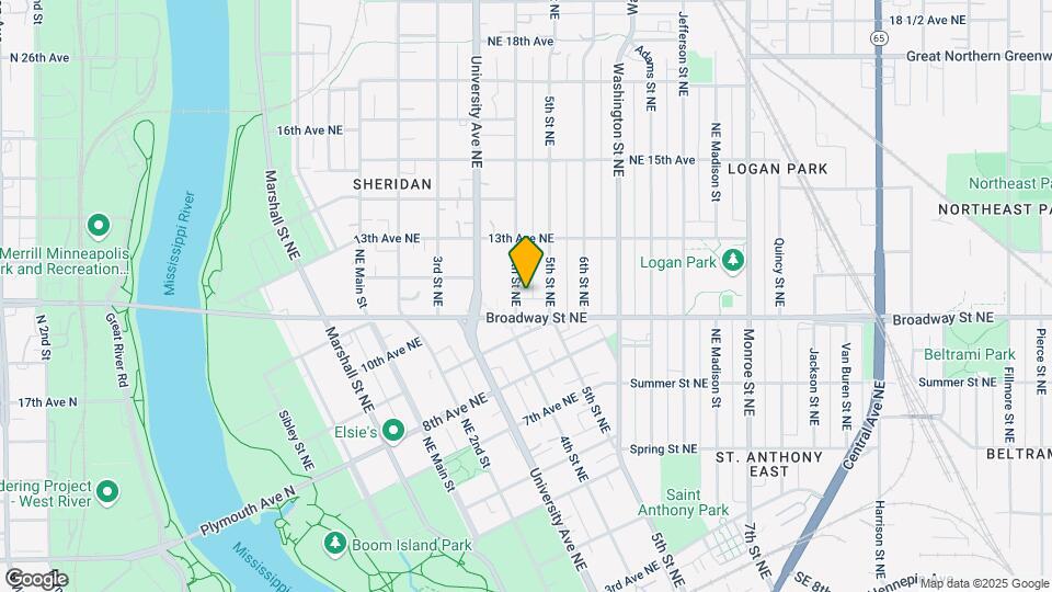 1115 1/2 4th St NE Map and Location Details