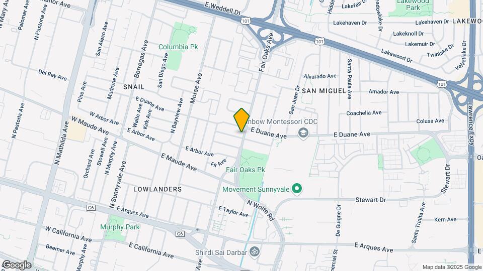599 Cypress Ave Map and Location Details