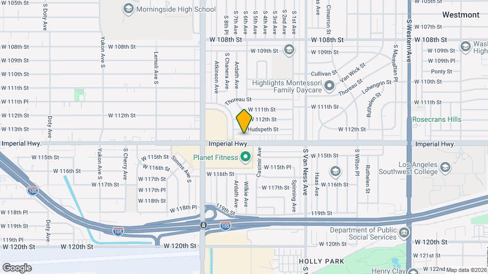 2619 W Imperial Hwy, Unit 1 Mapa y Detalles de la Ubicación