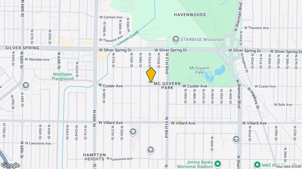 5402 N 53rd St Map and Location Details