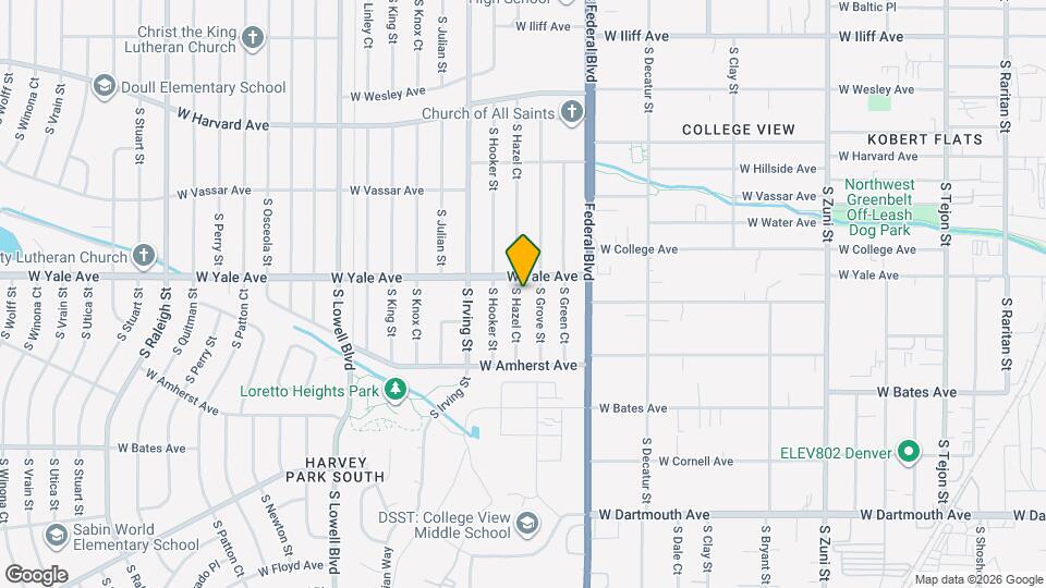 2712 S Hazel Ct Map and Location Details