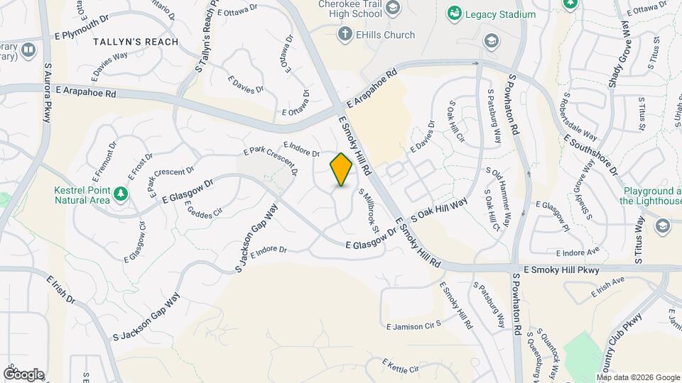25568 E Glasgow Pl Map and Location Details