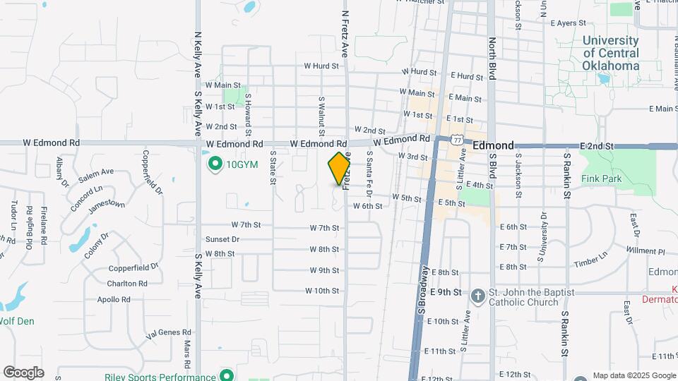 477 S Fretz Ave Map and Location Details