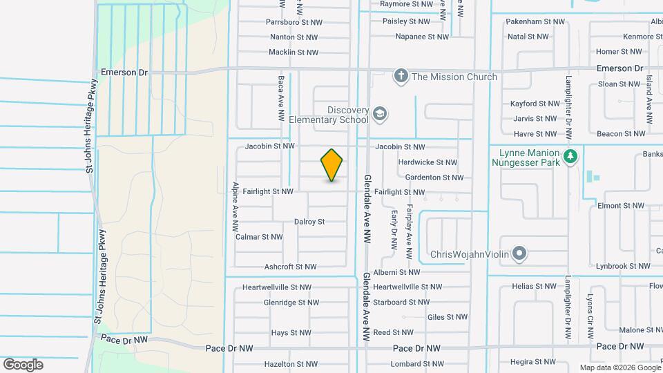 1737 Fairlight St NW Map and Location Details