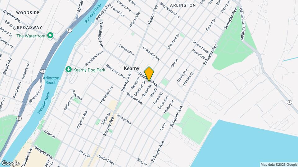 150 Midland Ave Mapa y Detalles de la Ubicación