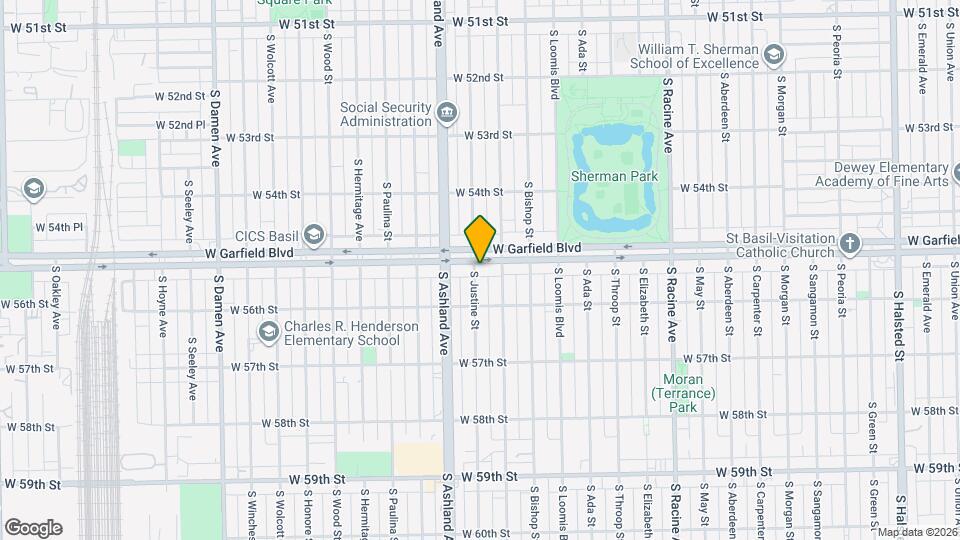 1525 W Garfield Blvd Mapa y Detalles de la Ubicación