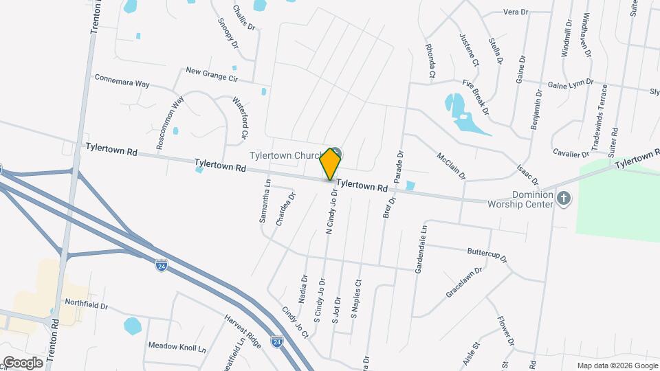 3800 N Cindy Jo Dr Map and Location Details