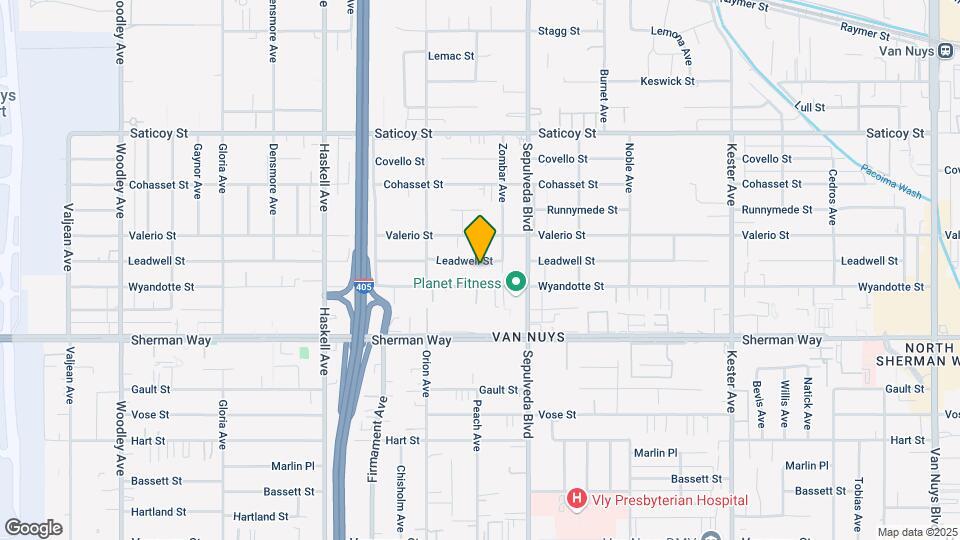 15358 Leadwell St Map and Location Details