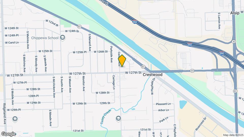 12645 S Central Ave Map and Location Details