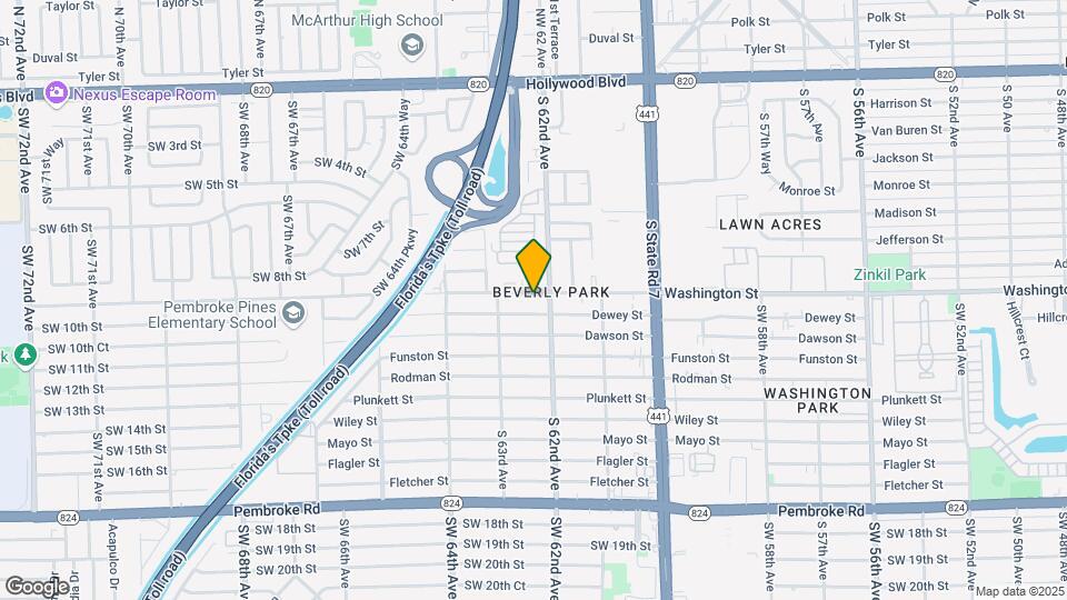 6216 Washington St Map and Location Details