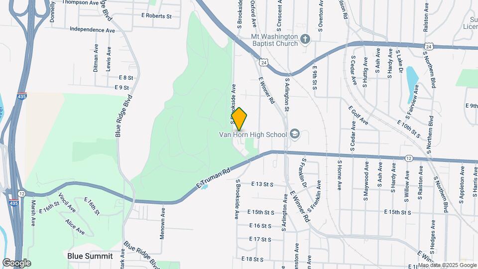 1033 S Brookside Ave Map and Location Details