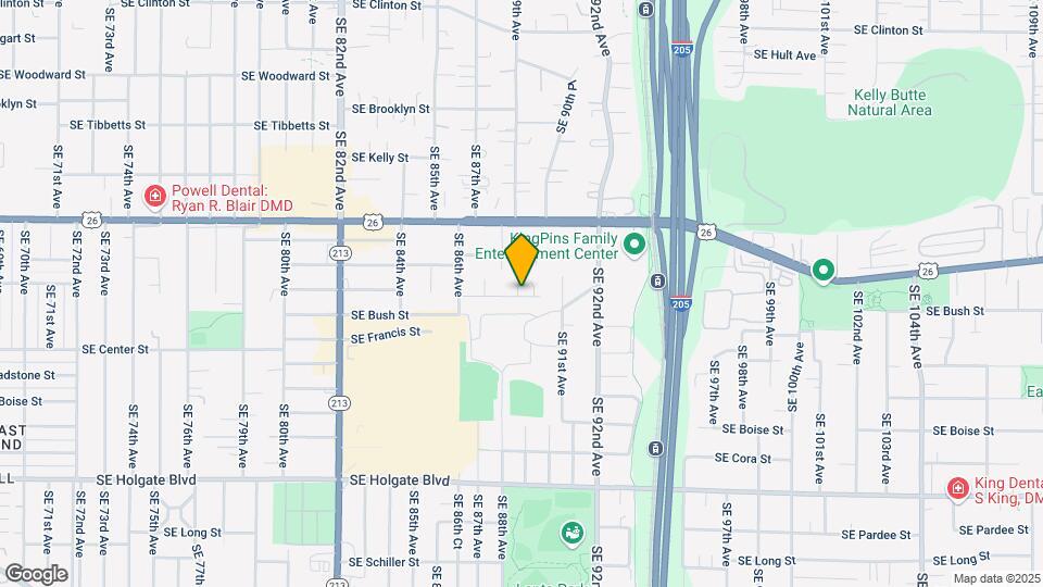 8913 SE Rhone St Map and Location Details