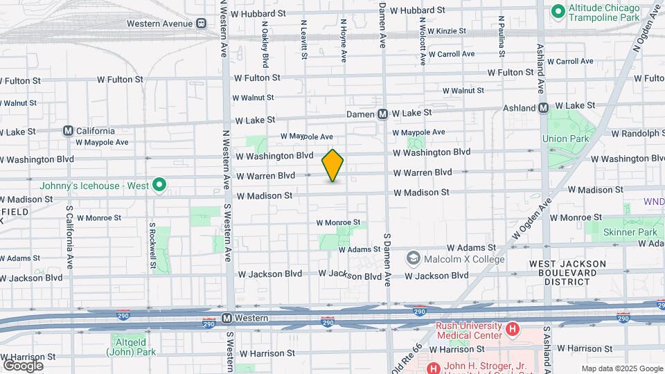 2122 W Madison St Map and Location Details