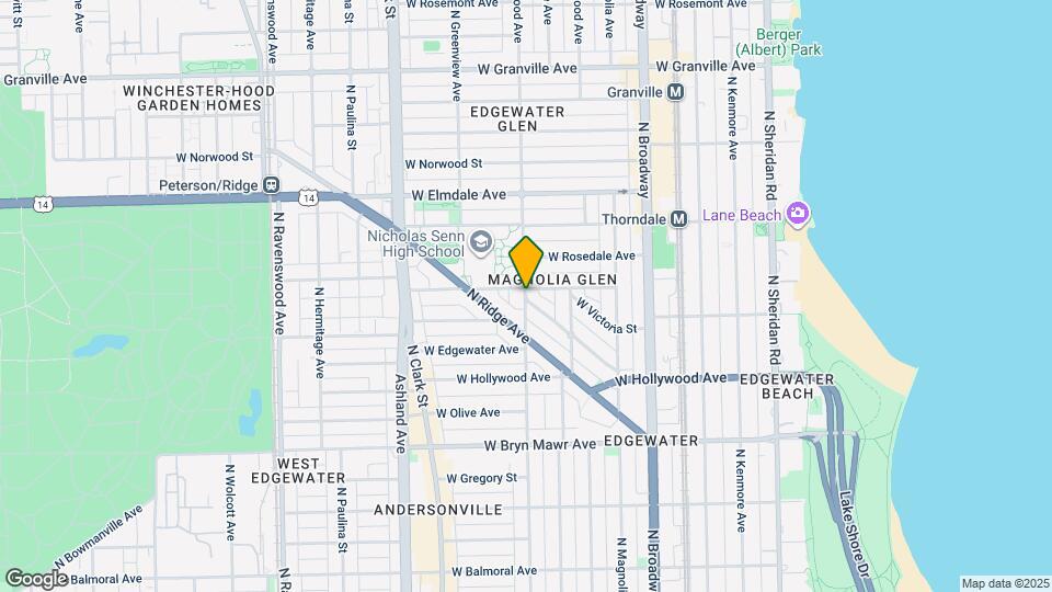 5836 N Glenwood Ave, Unit 1 Map and Location Details
