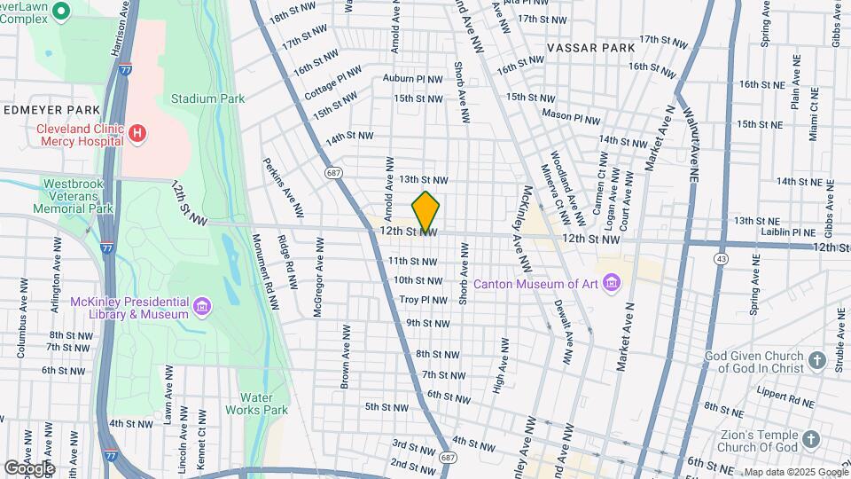 1018 12th St NW Map and Location Details