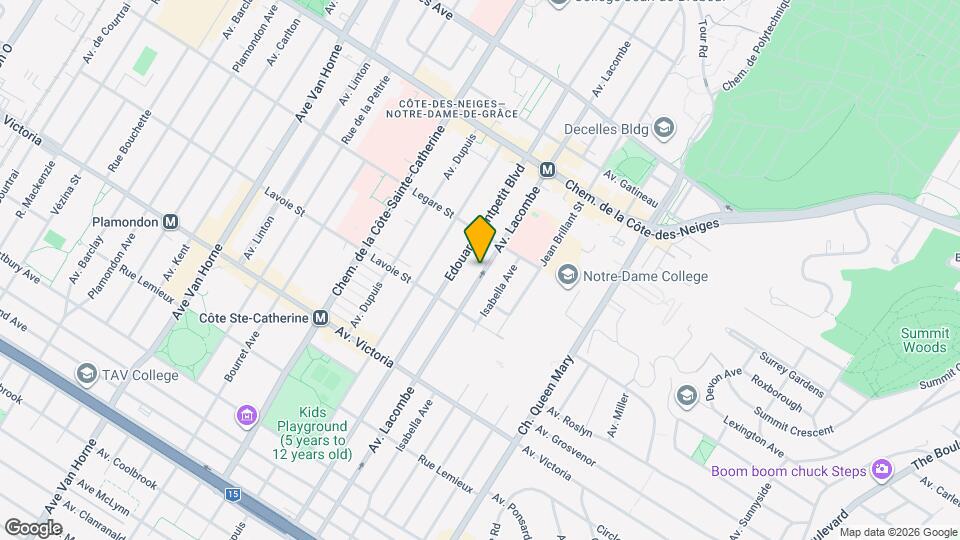 4005 Lacombe Av Map and Location Details