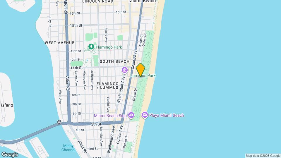 1001 Ocean Dr, Unit SI ID1540507P Mapa y Detalles de la Ubicación