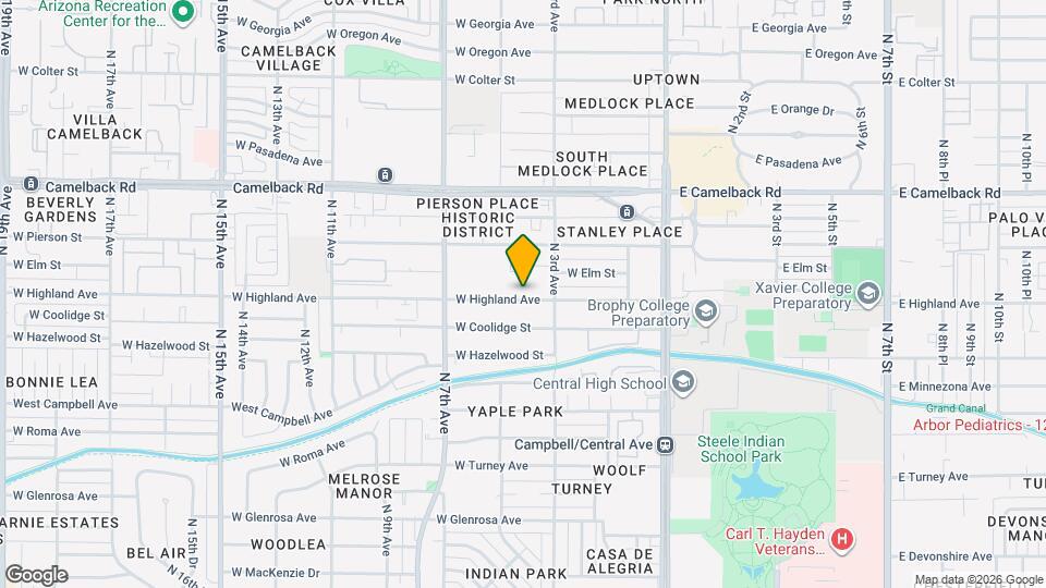 326 W Highland Ave Map and Location Details