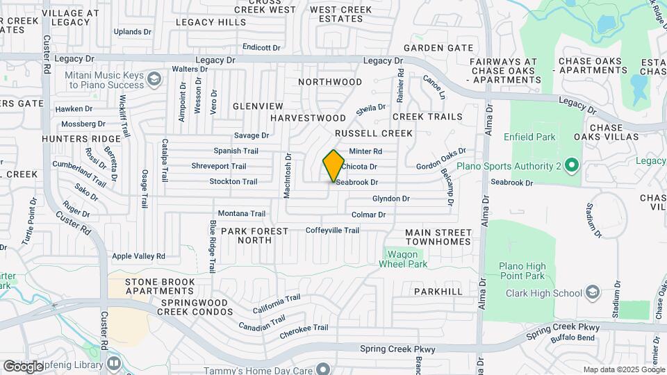 1412 Seabrook Dr Map and Location Details