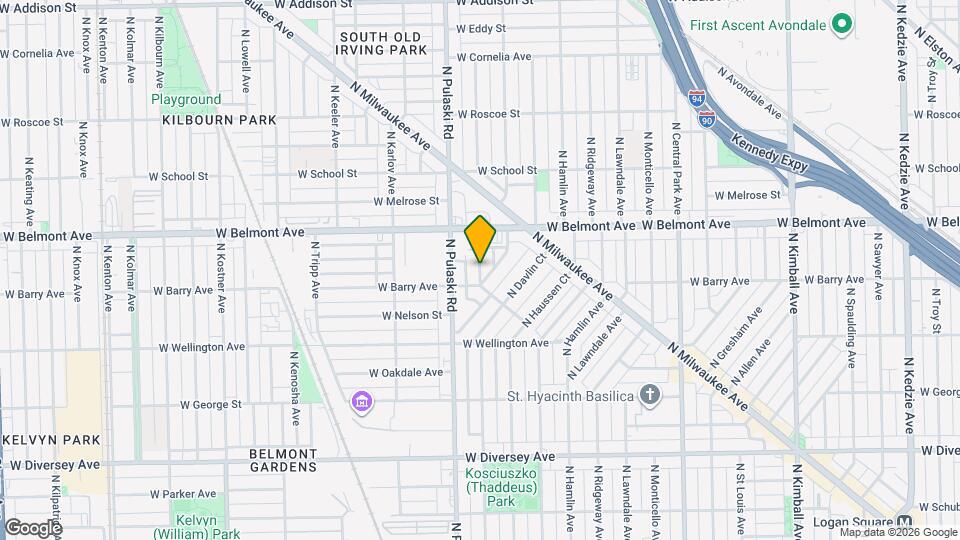 3109 N Harding Ave Map and Location Details
