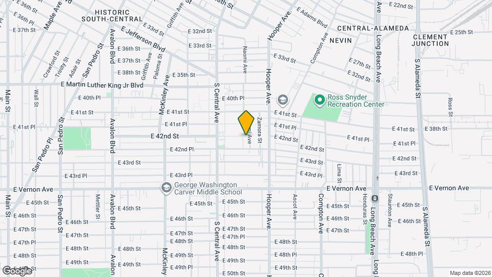 4177 Naomi Ave, Unit 4181 Map and Location Details