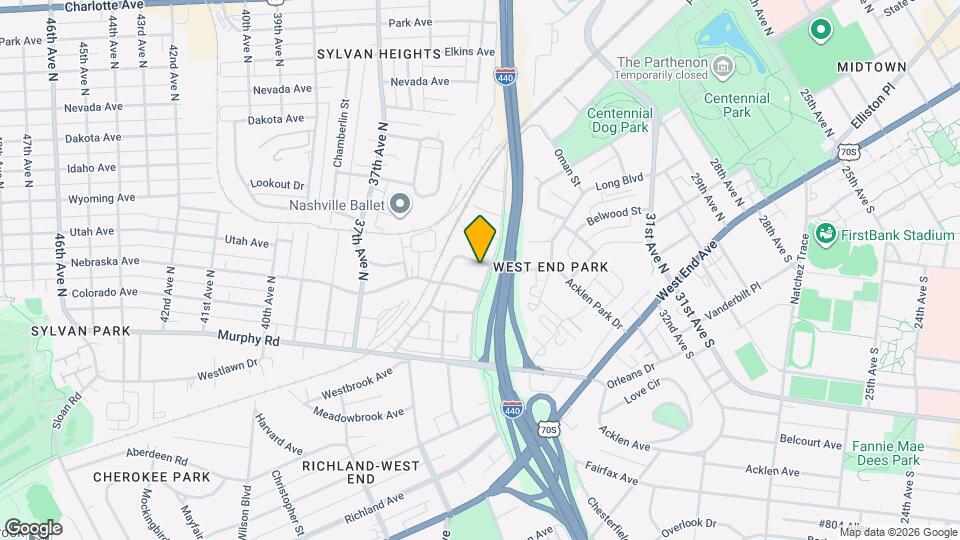 403 Acklen Park Dr Map and Location Details