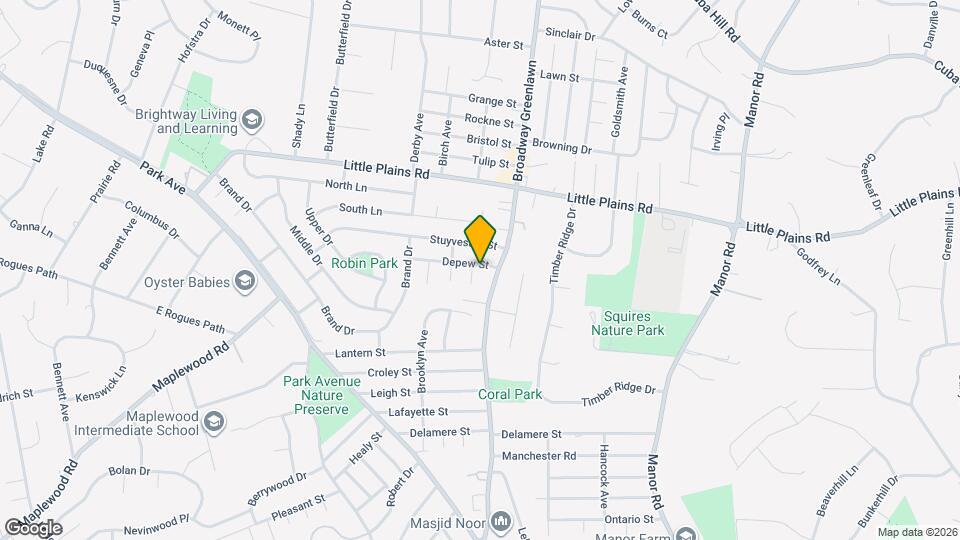 8 Depew St, Unit Bedroom Map and Location Details