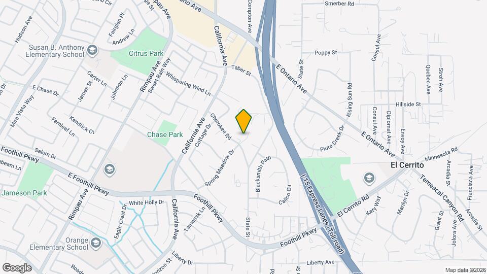 1609 Cherokee Rd Map and Location Details
