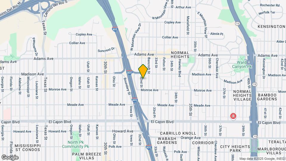 4557 32nd St Map and Location Details