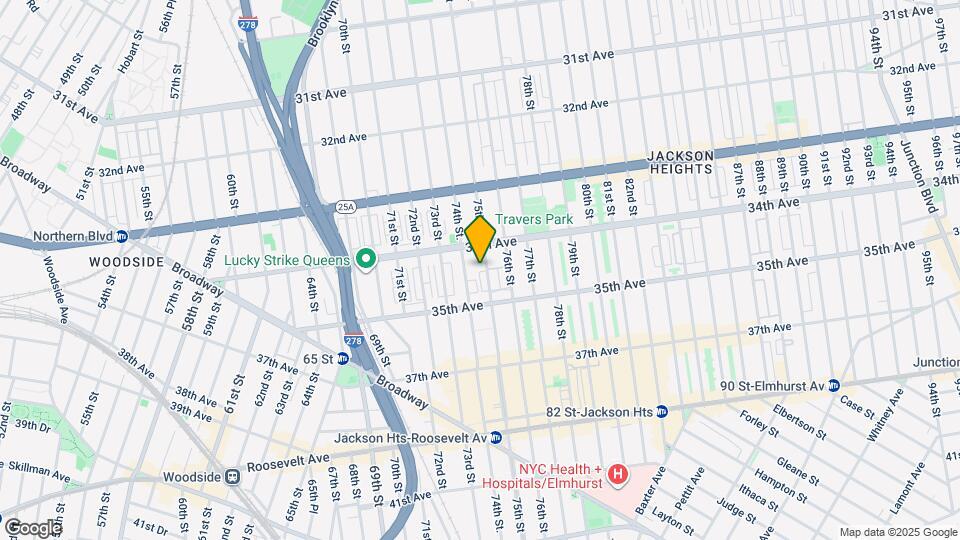 34-26 75th St Map and Location Details