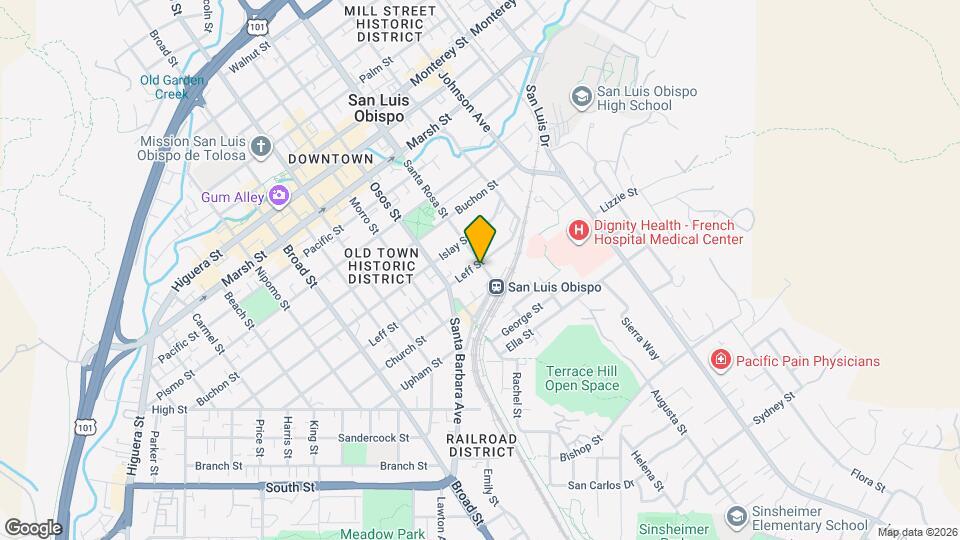 1705 Santa Rosa St Map and Location Details