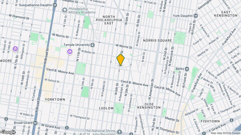 1805 N 6th St, Unit A Map and Location Details