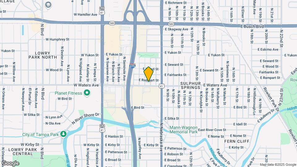750 E Waters Ave Map and Location Details