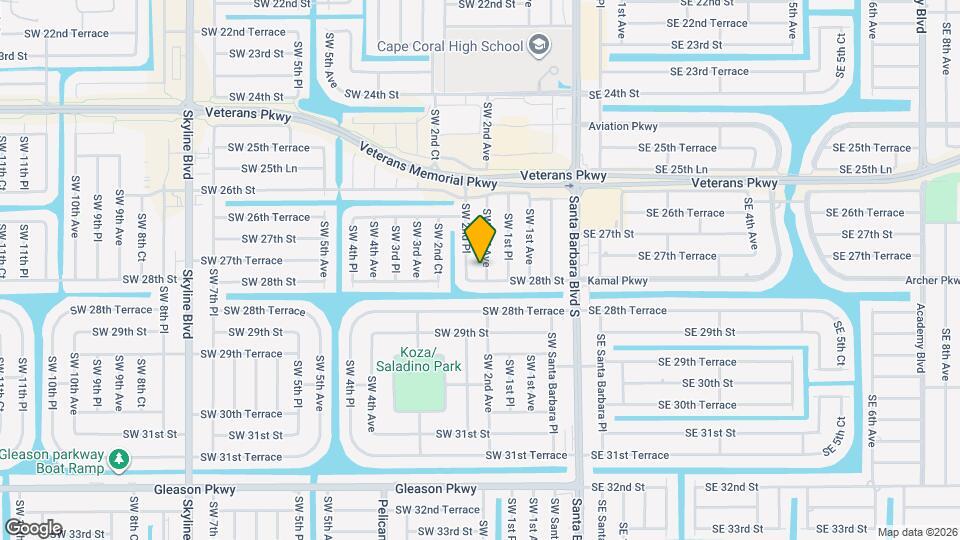 2724 SW 2nd Ave Map and Location Details