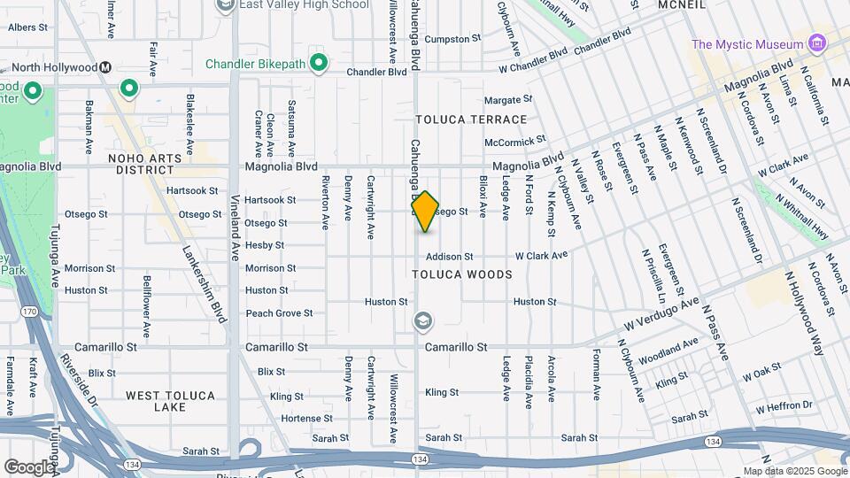 5022 Cahuenga Blvd Map and Location Details