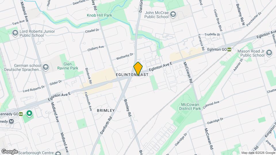 2791 Eglinton Ave E Map and Location Details