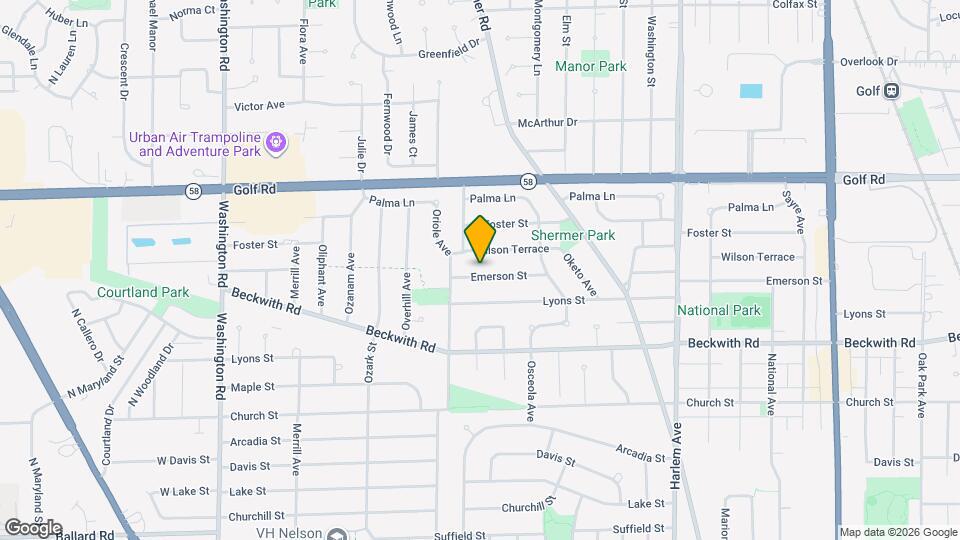 7528 Emerson St Map and Location Details