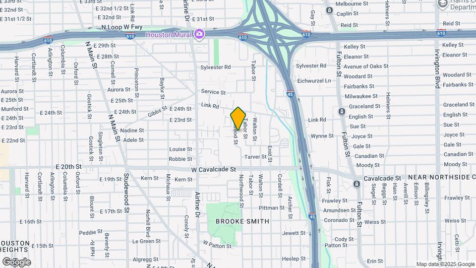 1626 Northwood St Map and Location Details