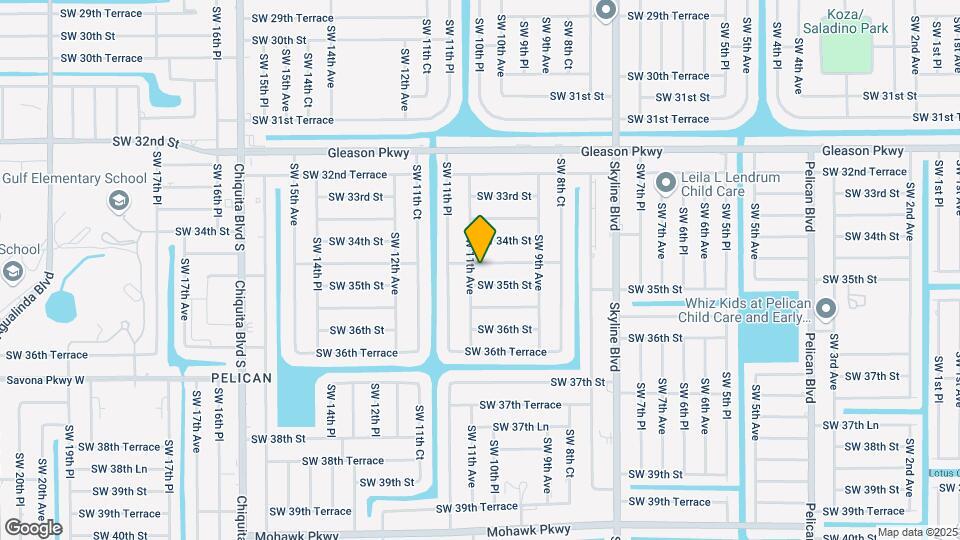 1012 SW 34th Terrace Mapa y Detalles de la Ubicación