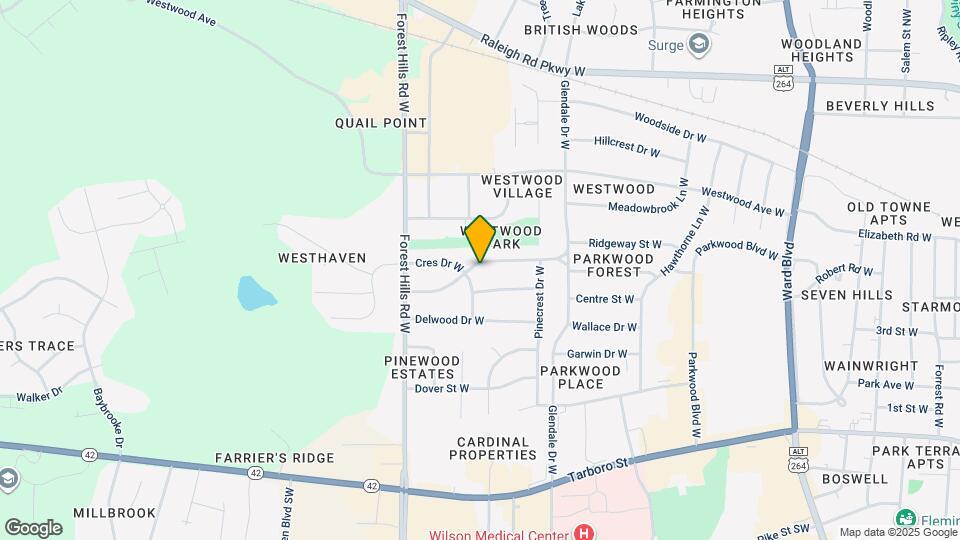 1821 Oakdale Dr W Map and Location Details