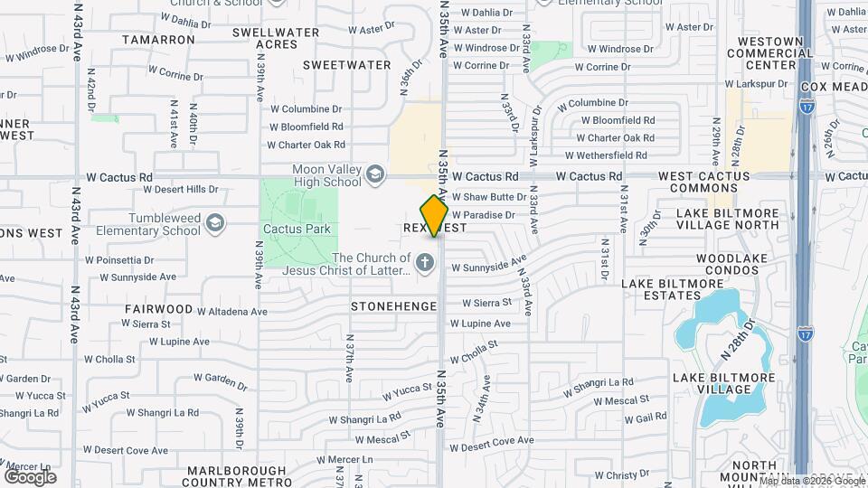 11826 N 35th Ave Map and Location Details