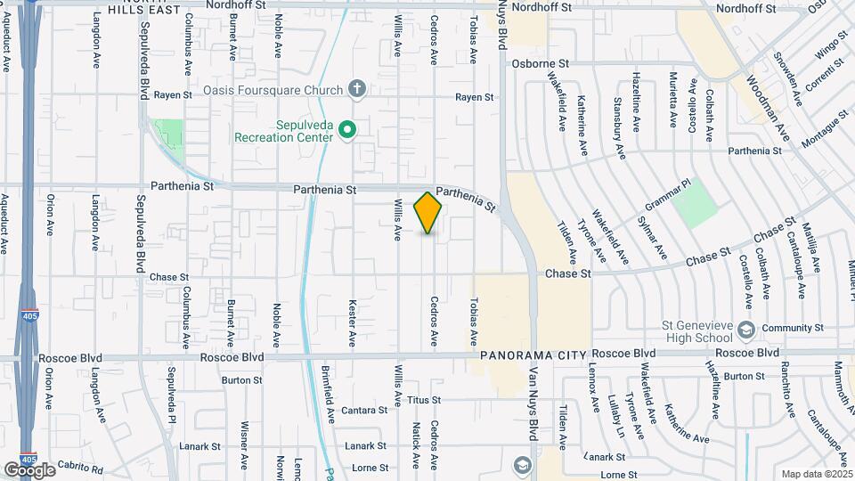 8545 Cedros Ave Mapa y Detalles de la Ubicación