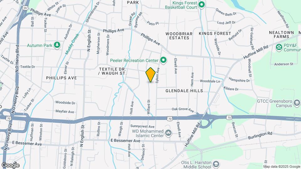 1020 Willard St Mapa y Detalles de la Ubicación