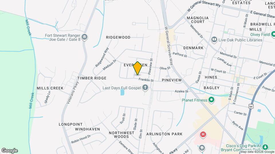 613 Franklin St Map and Location Details