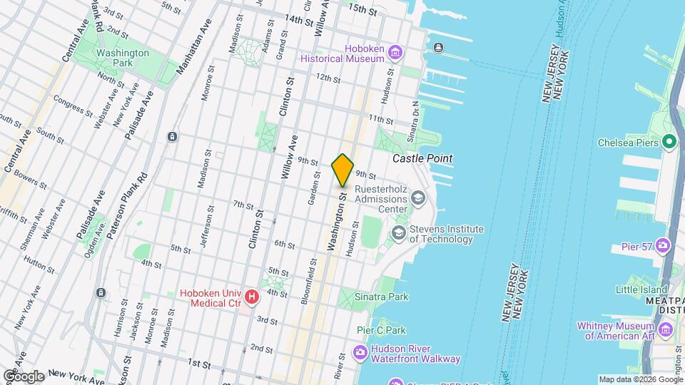 814 Washington St Map and Location Details