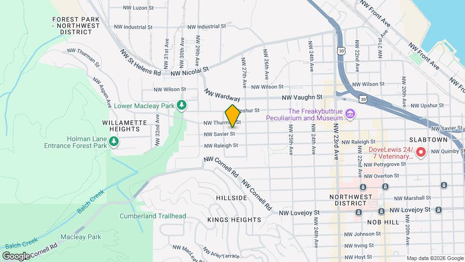 2751 NW Savier St Map and Location Details