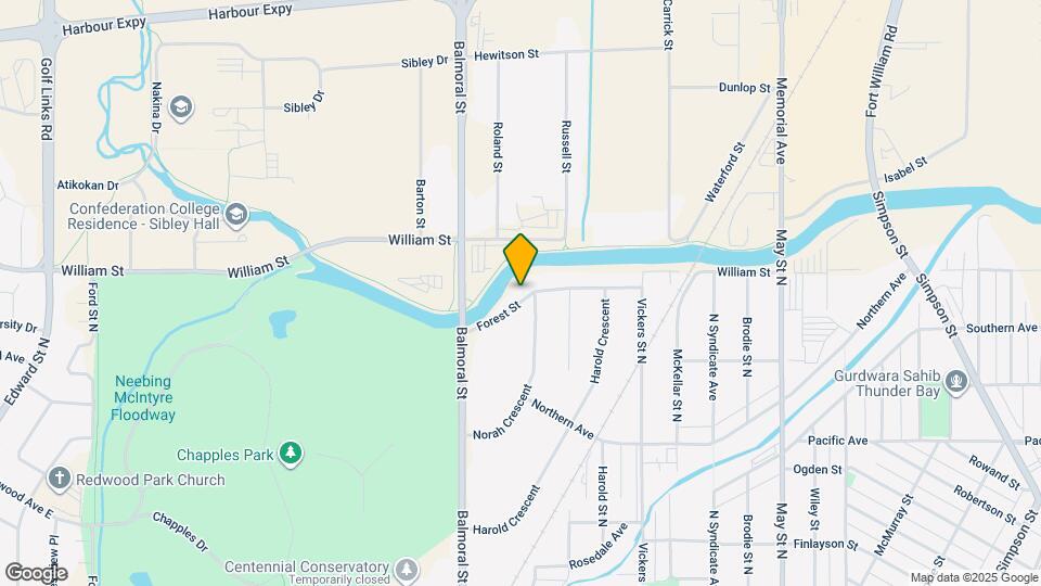 1305 Forest St Map and Location Details