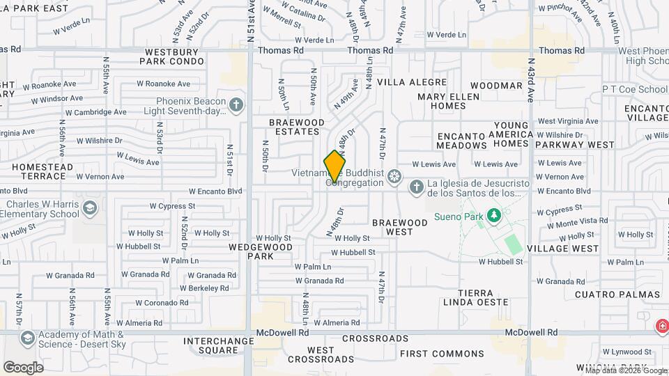 4828 W Encanto Blvd Map and Location Details