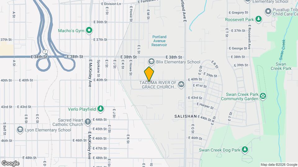 1302 E 40th St Map and Location Details